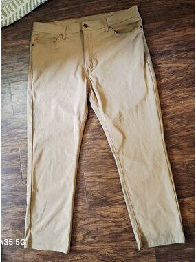 Levis 511 Slim Fit Mens Khaki Stretch Pants Size 38x30 Made In Bangladesh
